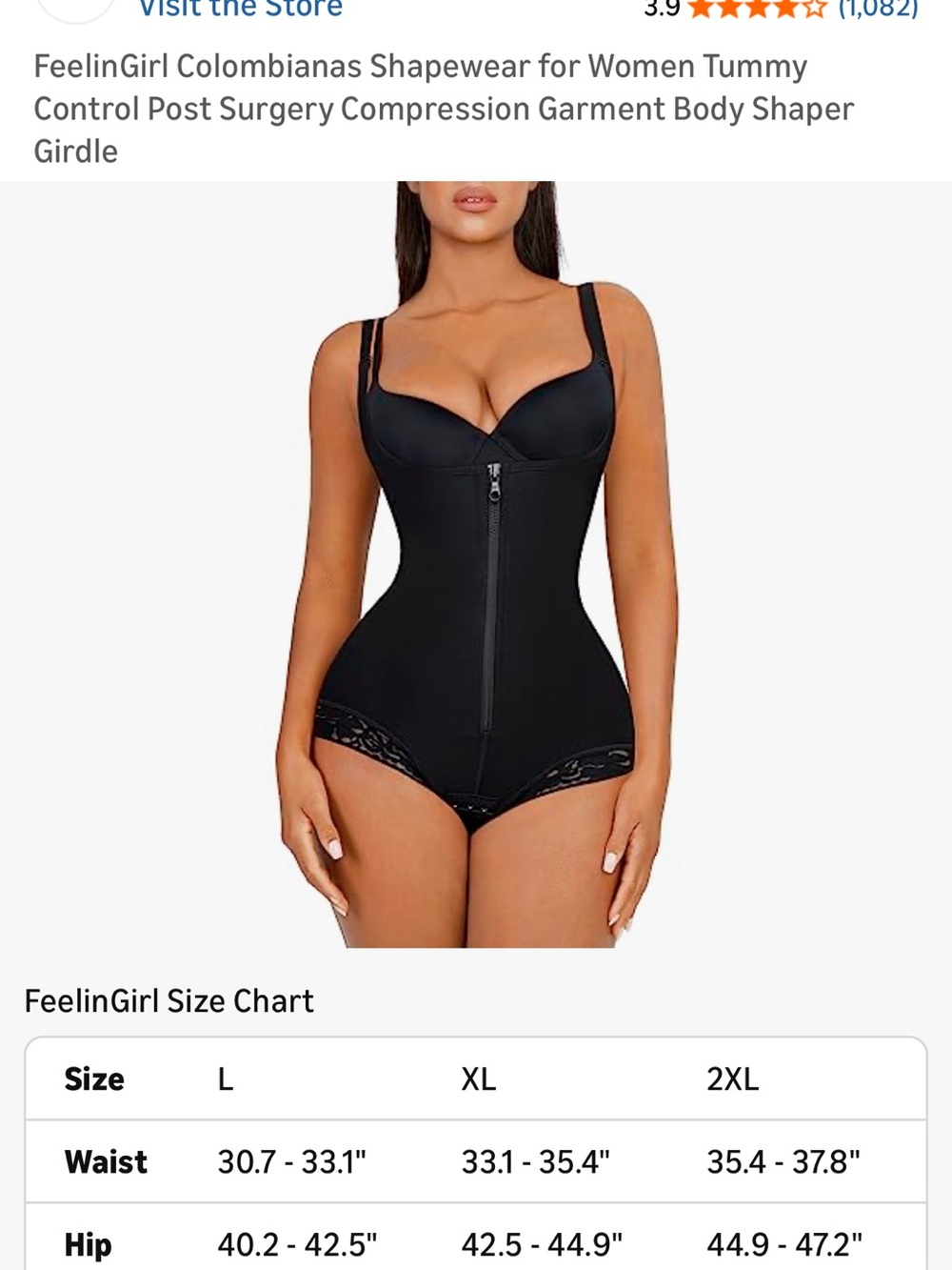 Black Lace-Trim Shapewear Bodysuit
